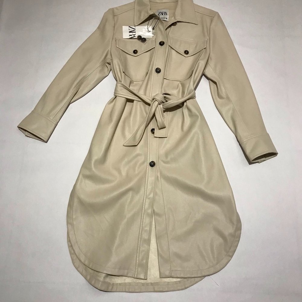 Zara  soft leather dress top